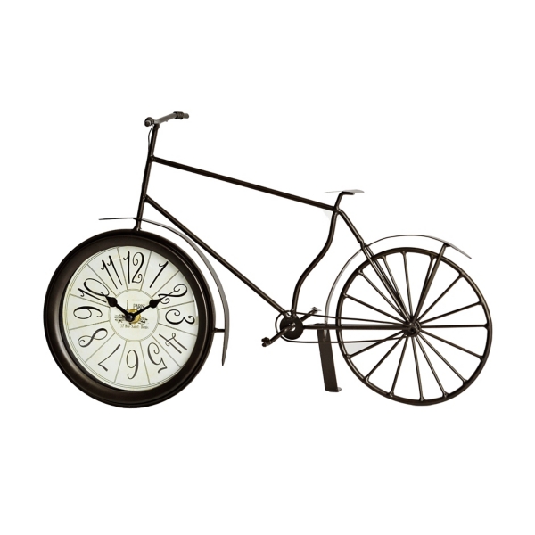 Distressed Bronze Metal Bicycle Clock | Kirklands Home