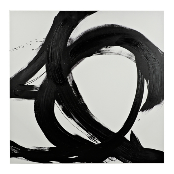 simple abstract art black and white