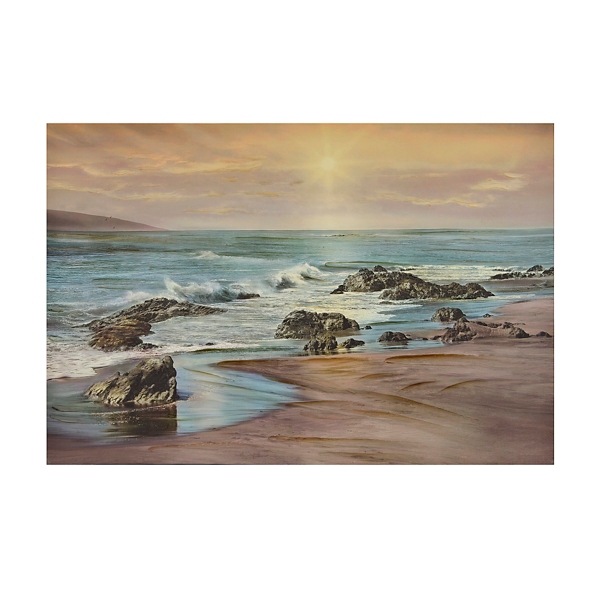 Coastal Sand and Shore Canvas Art Print | Kirklands Home