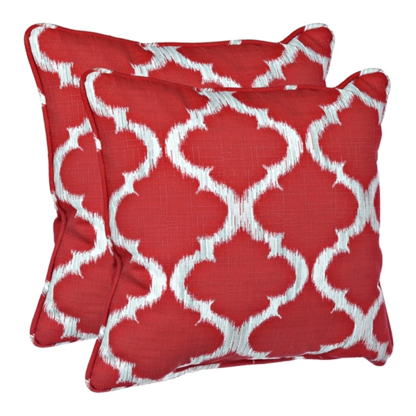 Kobe Red Outdoor Accent Pillows, Set of 2 Kirklands Home