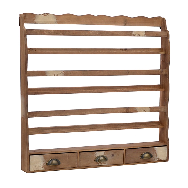 Wood Plate Display Racks