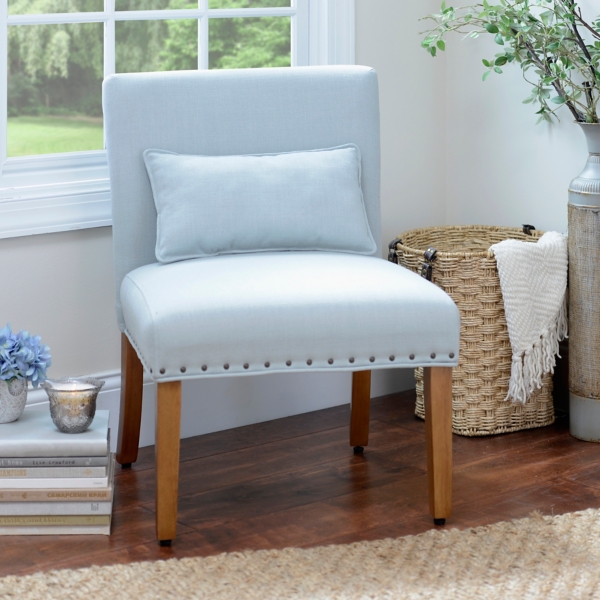 Parker Blue Slipper Chair | Kirklands Home