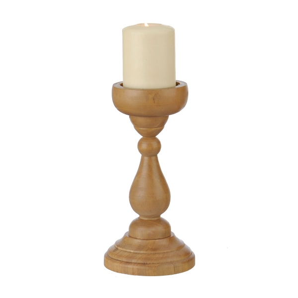 Natural Wood Candlestick, 10 in. Kirklands Home