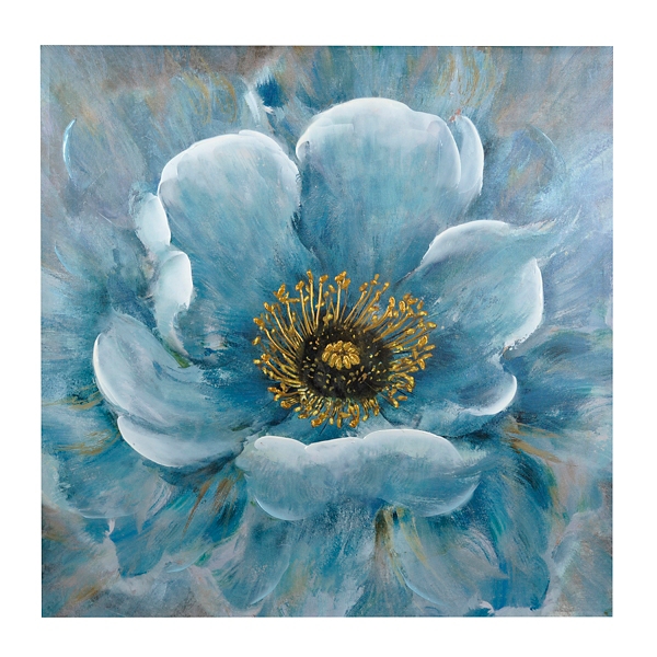 Blue Flower Canvas Art Print | Kirklands Home