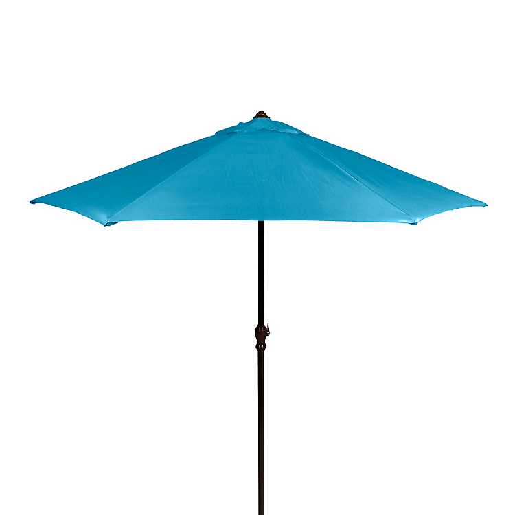 Turquoise Patio Umbrella Kirklands, Turquoise Umbrella Patio Furniture