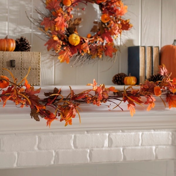 Velvet Pumpkin Garland Kirklands Home