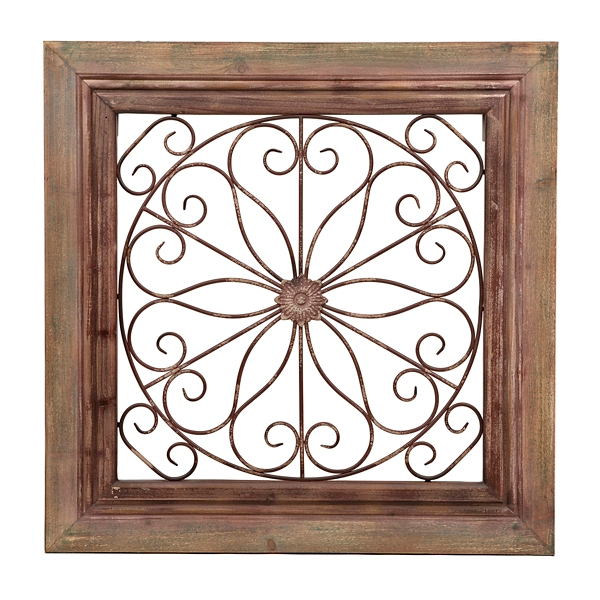 Ornate Rojas Wood and Metal Plaque | Kirklands Home