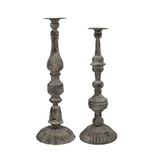 Gray Metal Candle Holders, Set of 2 Kirklands Home