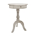 Antique White 1-Drawer Pedestal Table
