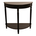 Black Half Moon Console Table