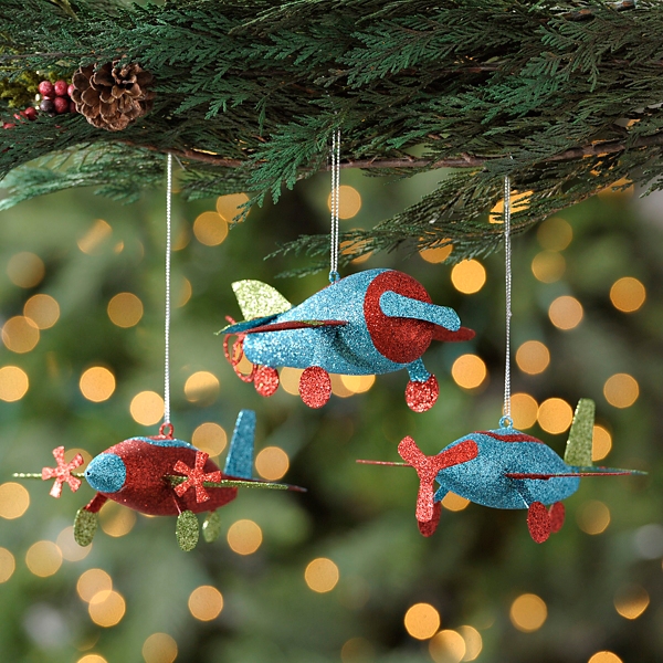 airplane christmas ornament