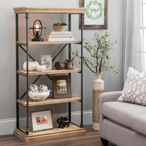 4 tier store wooden shelf