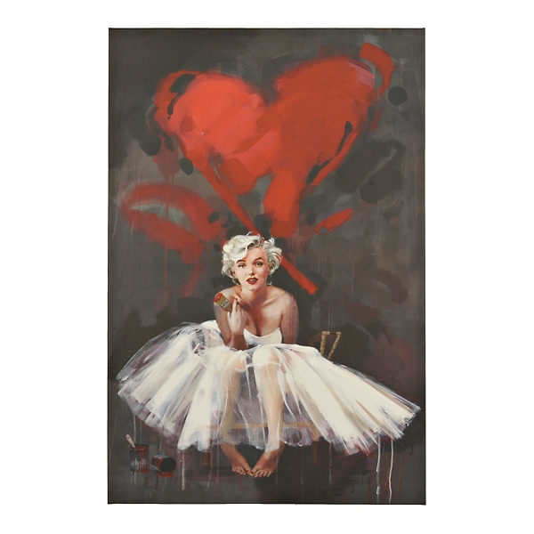 Marilyn Monroe Heart Canvas Art Print Kirklands