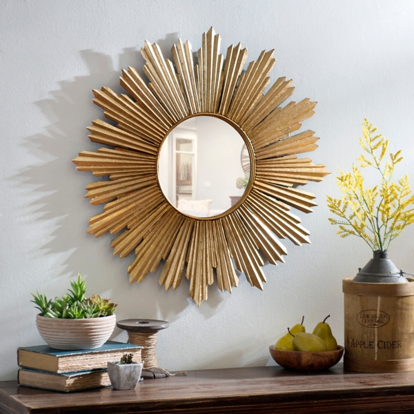 Gold Metallic Starburst Mirror Kirklands