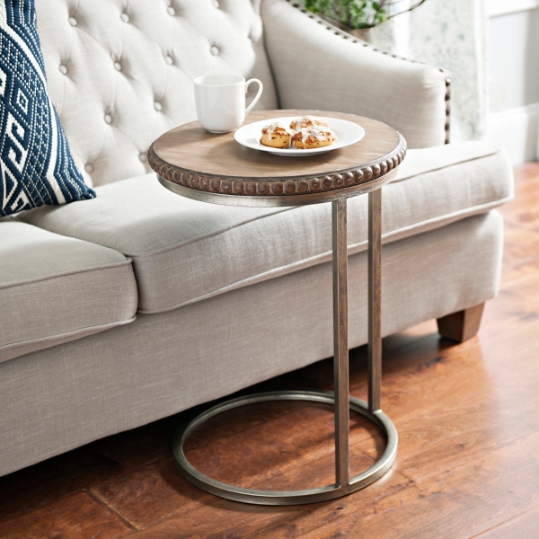 Round c on sale side table