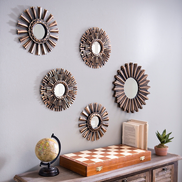 Bathroom small decorative mirrors