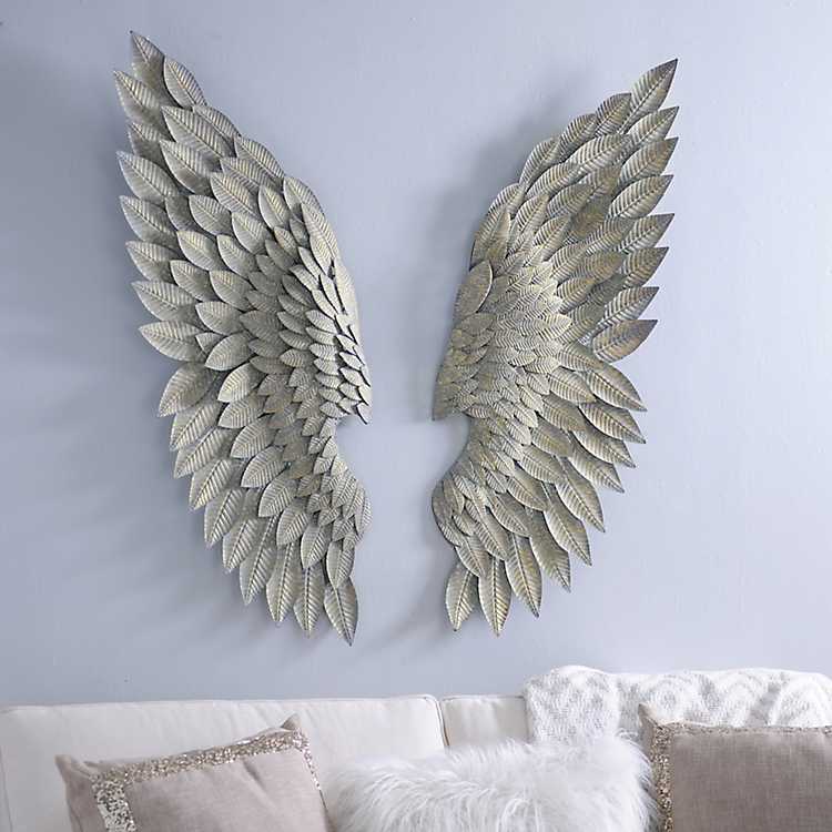 Angel Wing Wall Plaque Set Of 2 Kirklands - Angel Wall Decor Plaques