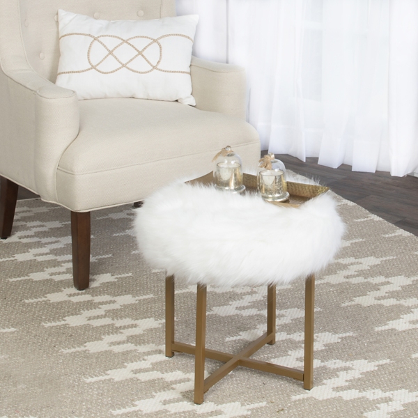 faux fur stool target