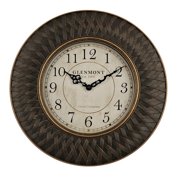 Bronze Weave Wall Clock Kirklands Home