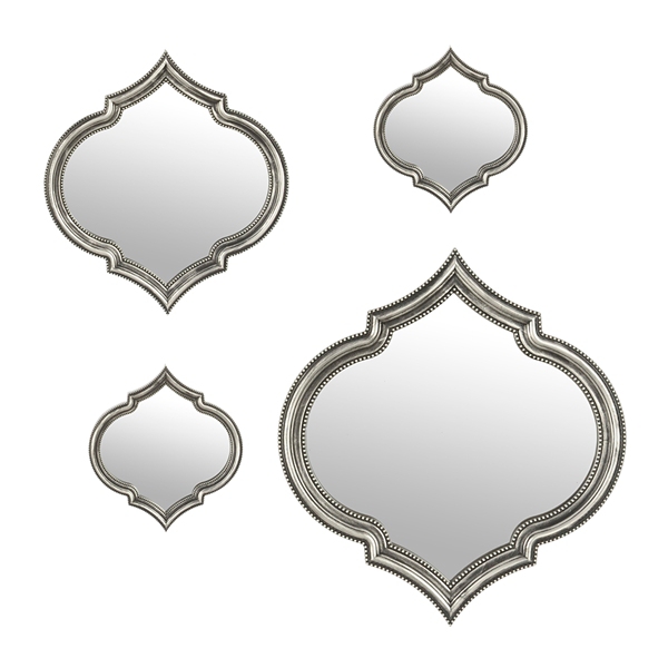Silver Quatrefoil Mirror