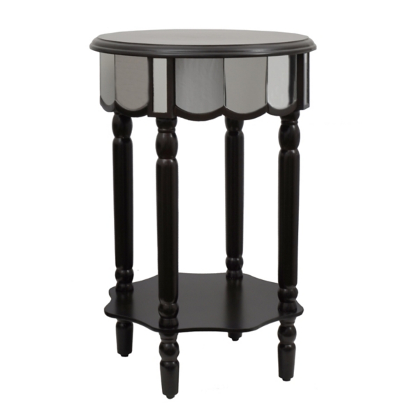Presidio Round Mirrored Side Table Kirklands Home