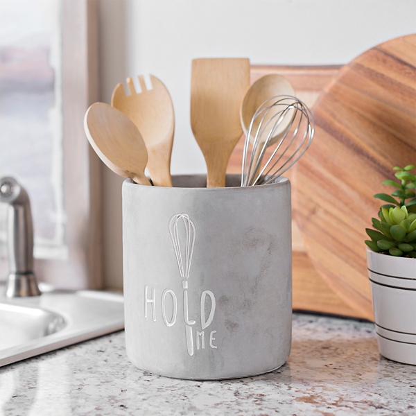 Concrete Kitchen Utensil Holder