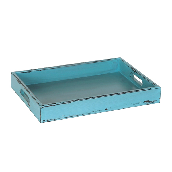 teal decorative tray