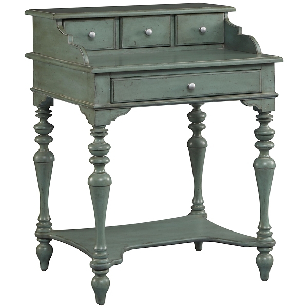 Blue 4Drawer Secretary Desk Kirklands Home