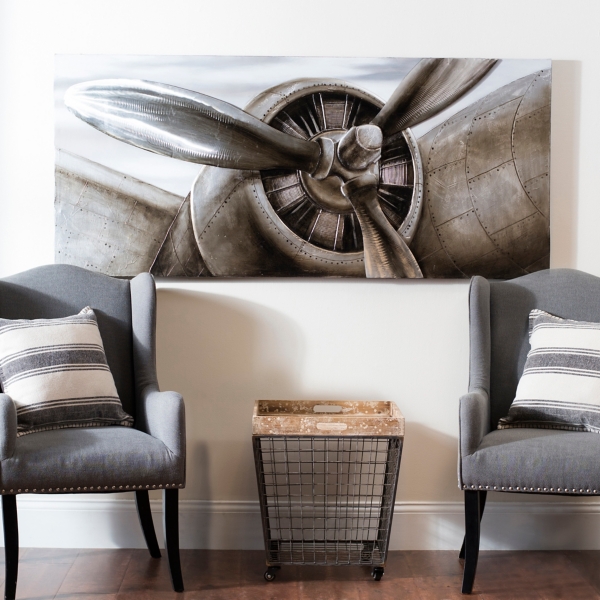 Airplane Propeller Canvas Art Print Kirklands