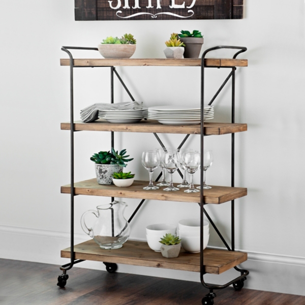 metal rolling shelves