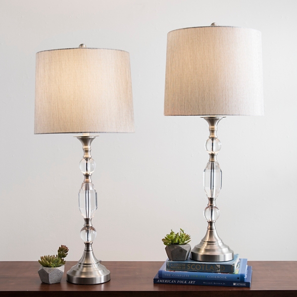 crystal bedside lamp