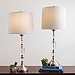 Silver Crystal Table Lamp, Set of 2