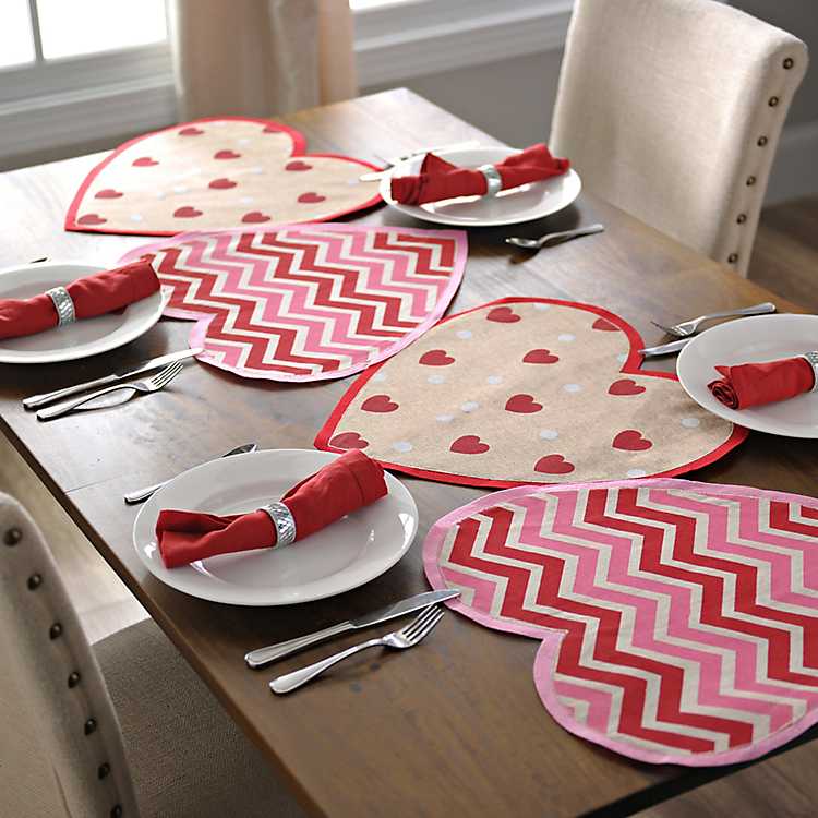 Ambesonne Modern Table Runner Love Theme Romantic Repetitive Pattern of Hearts in Monochrome Style Valentine's Day Pink White Dining Room Kitchen Rectangular Runner 16 X 72