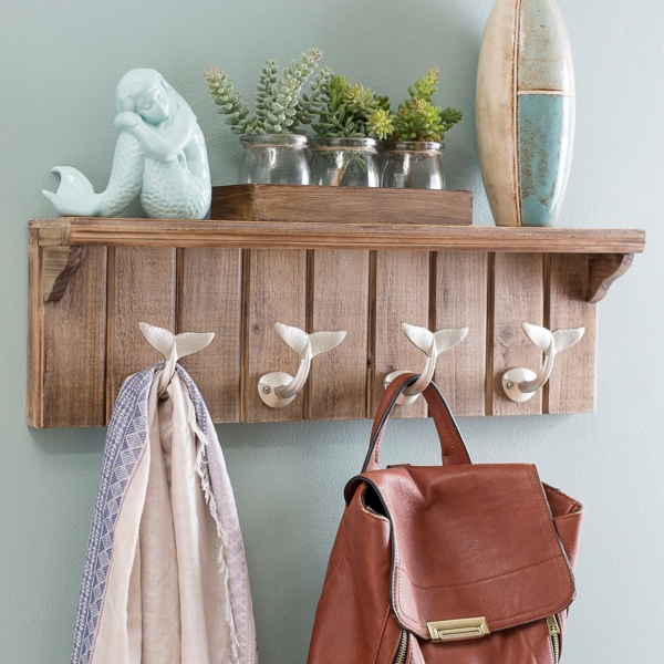 Metal Whale Tail Hook Plaque Kirklands Home