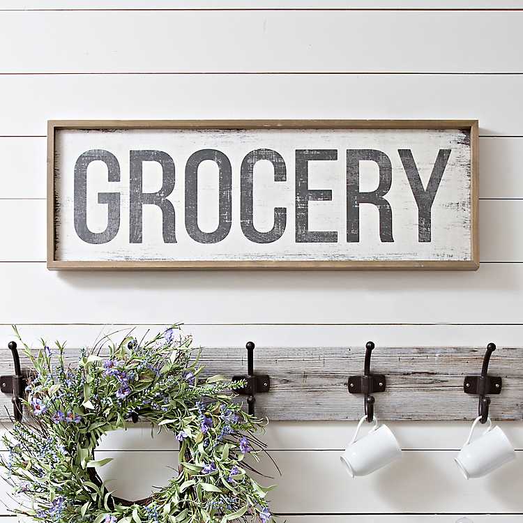 Making groceries sign