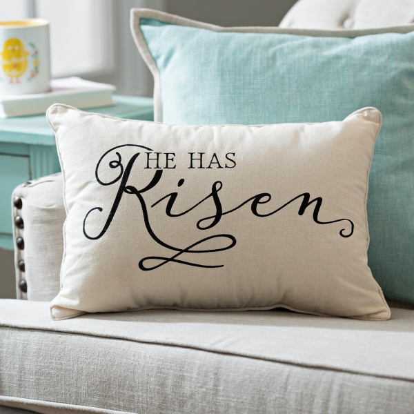 He is 2025 risen pillow