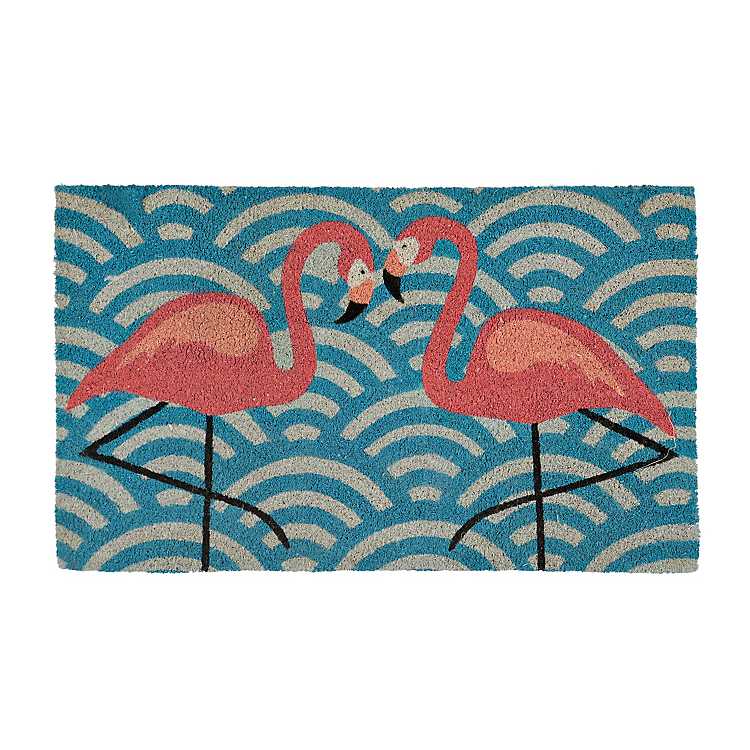 JT_ Cute Flamingo Kitchen Bathroom Anti-slip Doormat Carpet Floor Mat Home Dec 