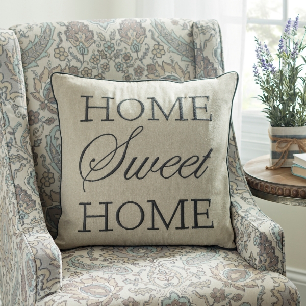 home sweet home throw pillow