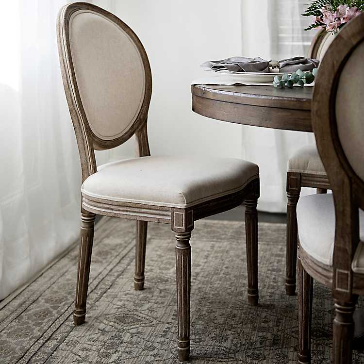 Ivory Louis Dining Chair Kirklands, Ivory Cloth Dining Chairs