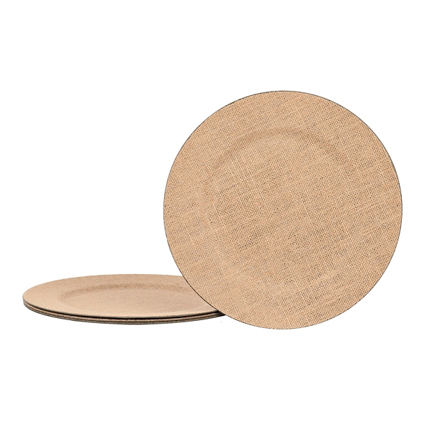 Burlap Charger Plates, Set of 4 Kirklands Home