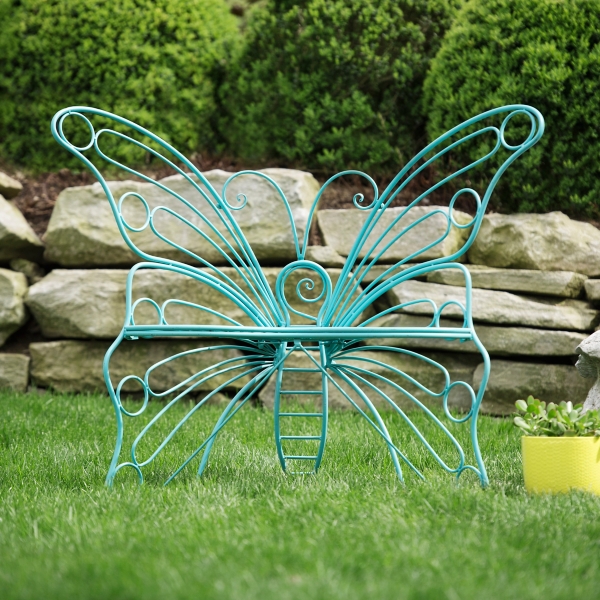 Turquoise Butterfly Metal Chair Kirklands Home