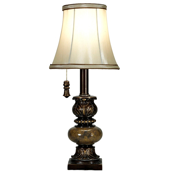 prescott bronze glass table lamp