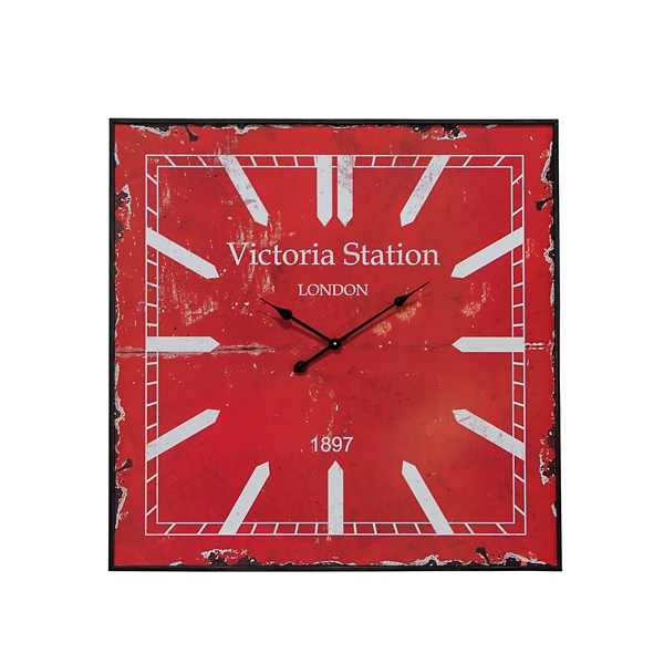 Victoria Red Wall Clock edu.svet.gob.gt