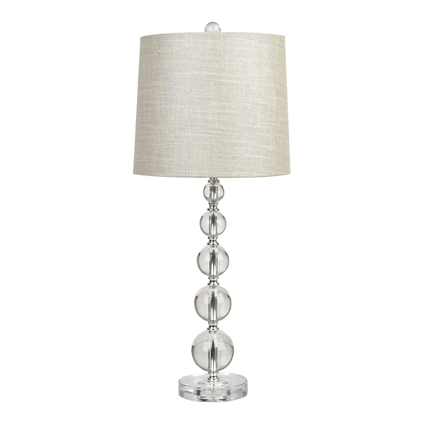 Stacked crystal deals ball lamp