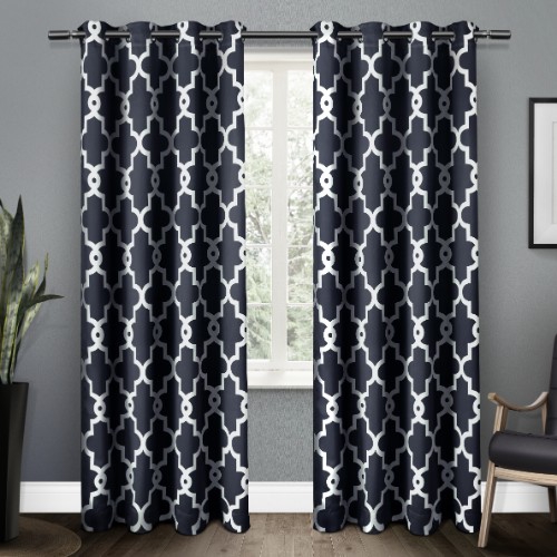 Navy Maxwell Blackout Curtain Panel Set 96 In Kirklands