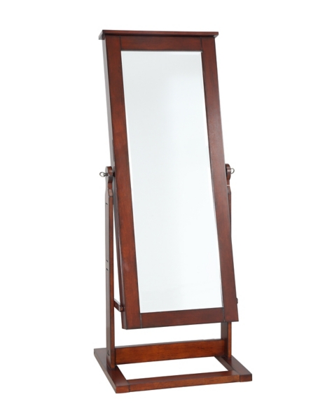 Walnut Cheval Jewelry Armoire Mirror | Kirklands Home