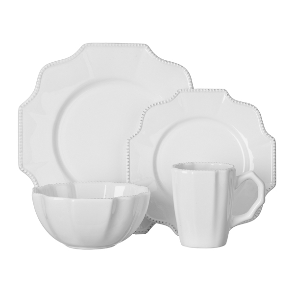 White Scallop 16pc. Dinnerware Set Kirklands Home