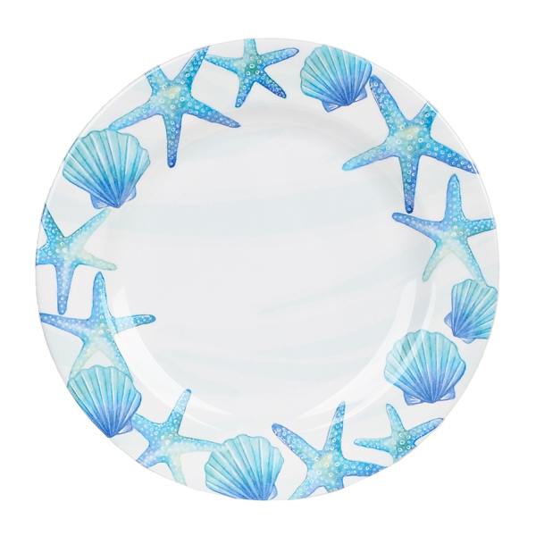 Blue Shells Melamine Dinner Plate Kirklands Home