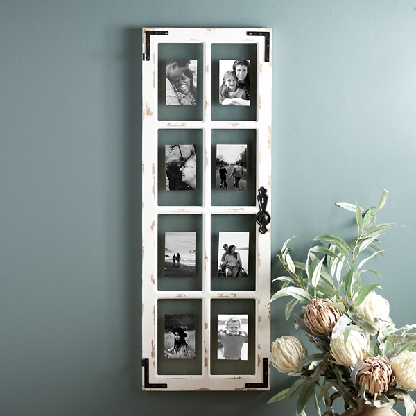 Collage Picture Frames  4 Opening 4x6 Black Wood Frame