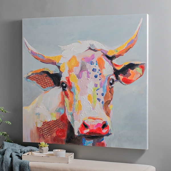 cow print letter L Art Print for Sale by keeganemma